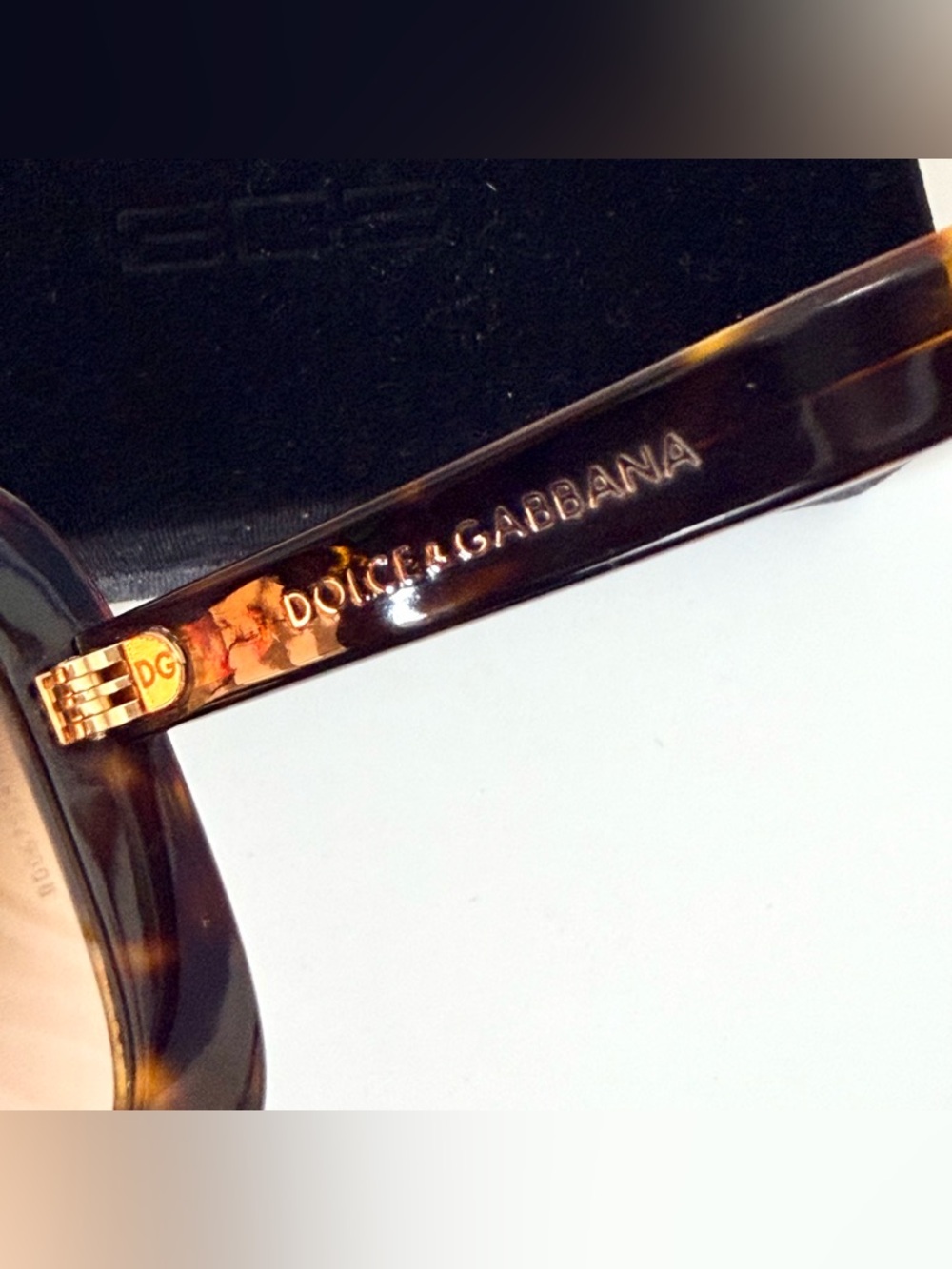 Vintage Dolce & Gabbana Havana Oversized Square Sunglasses - Picture 7 of 9